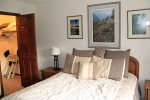Mammoth Condo Rental Sunrise 32 - Cozy Bedroom has 1 Queen Bed and a Walk-in Closet